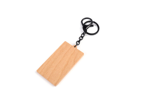 Wranglin' Kids & Cattle Wood Keychain - Image 3