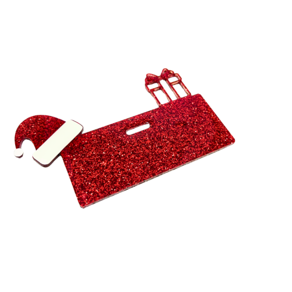 Santa Hat and Christmas Present Badge Reel Buddy - Image 5