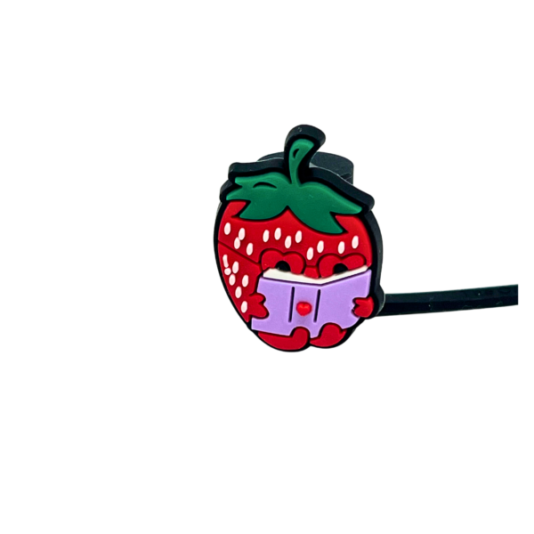 Strawberry with Book Straw Topper | 10mm - Image 4