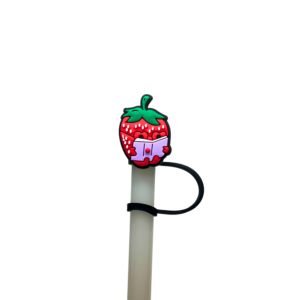 Strawberry with Book Straw Topper | 10mm