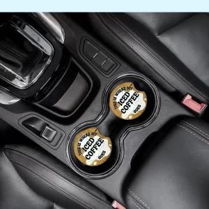 This Is Where My Iced Coffee Goes - Car Coasters - Image 2
